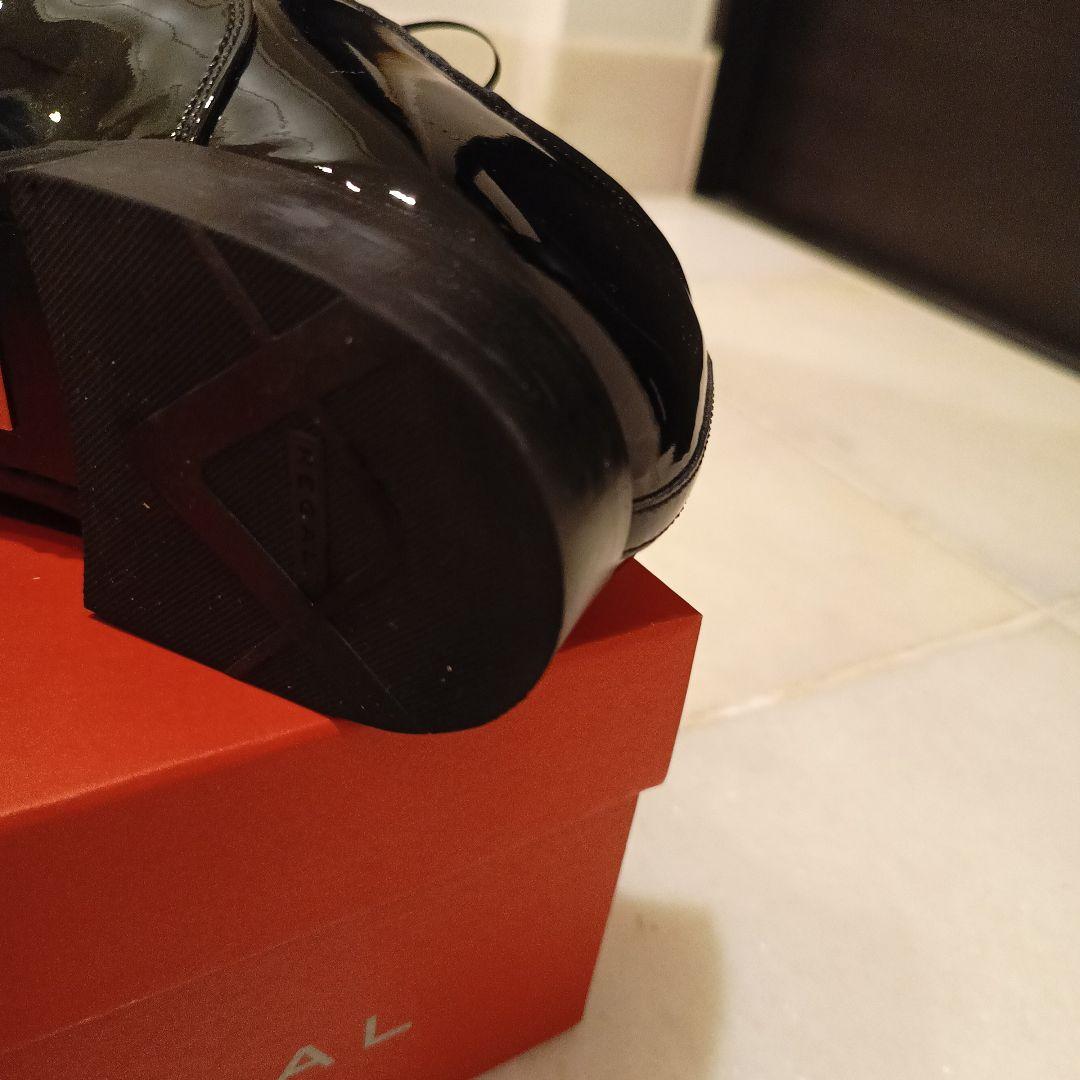 REGAL エナメル ブラック ドレスシューズ メンズ 24.5センチ