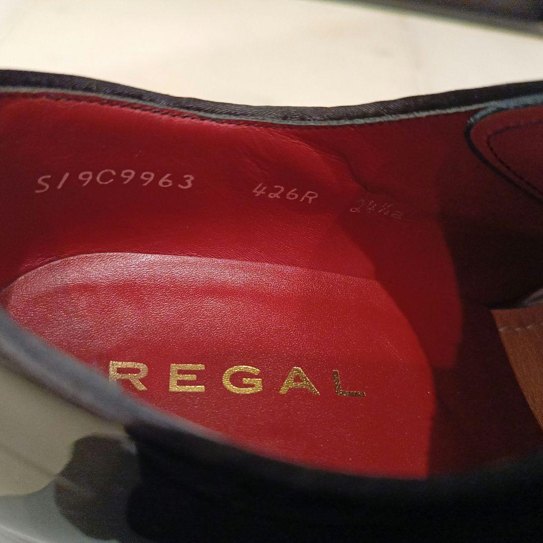 REGAL エナメル ブラック ドレスシューズ メンズ 24.5センチ