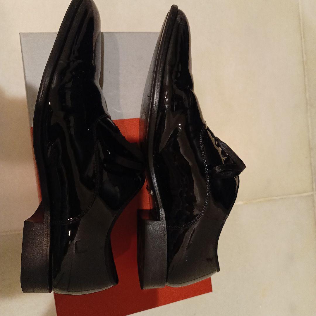 REGAL エナメル ブラック ドレスシューズ メンズ 24.5センチ