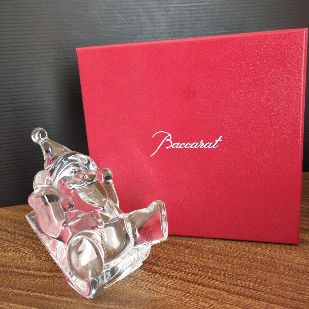 Baccarat バカラ ソリに乗る サンタクロース フィギュア