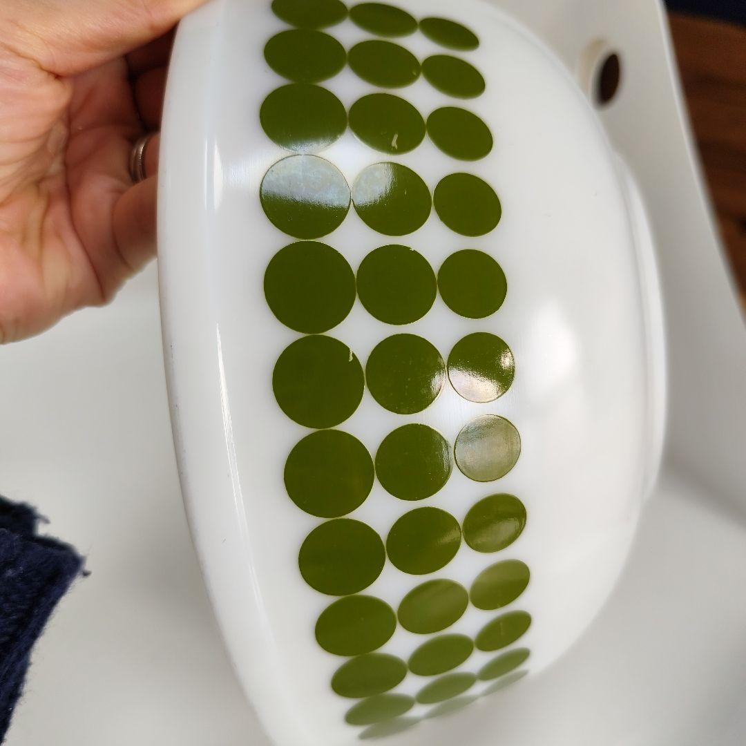 パイレックス　カラフル　ドット柄　ミキシングボウルセット　コンプリート