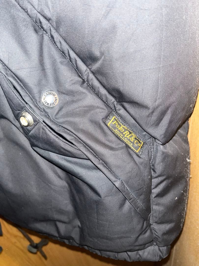 ラルフローレン　特大サイズブラックダウンベスト　４ＸＢ