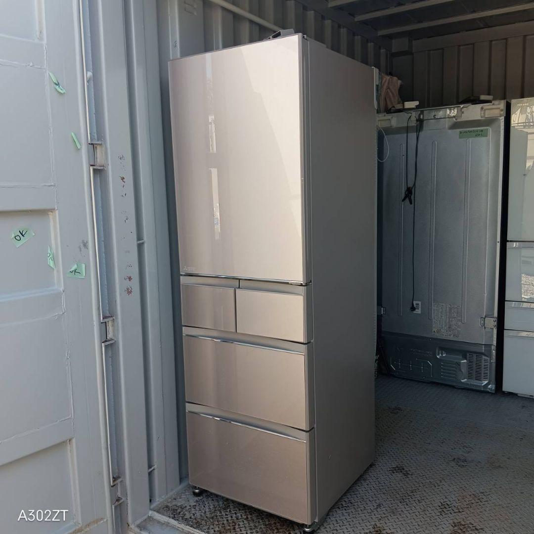 送料設置無料　三菱　自動製氷機能付き大型冷蔵庫　455L