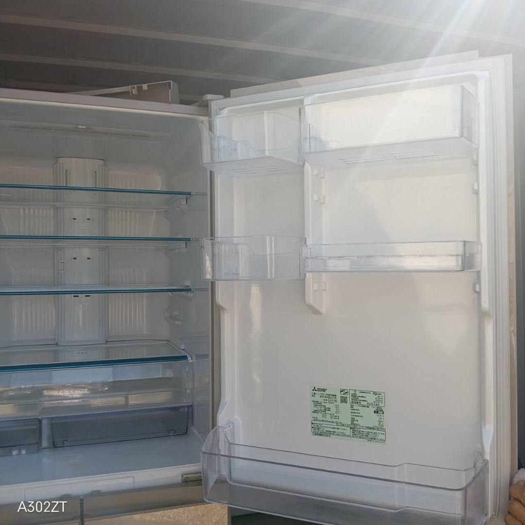 送料設置無料　三菱　自動製氷機能付き大型冷蔵庫　455L