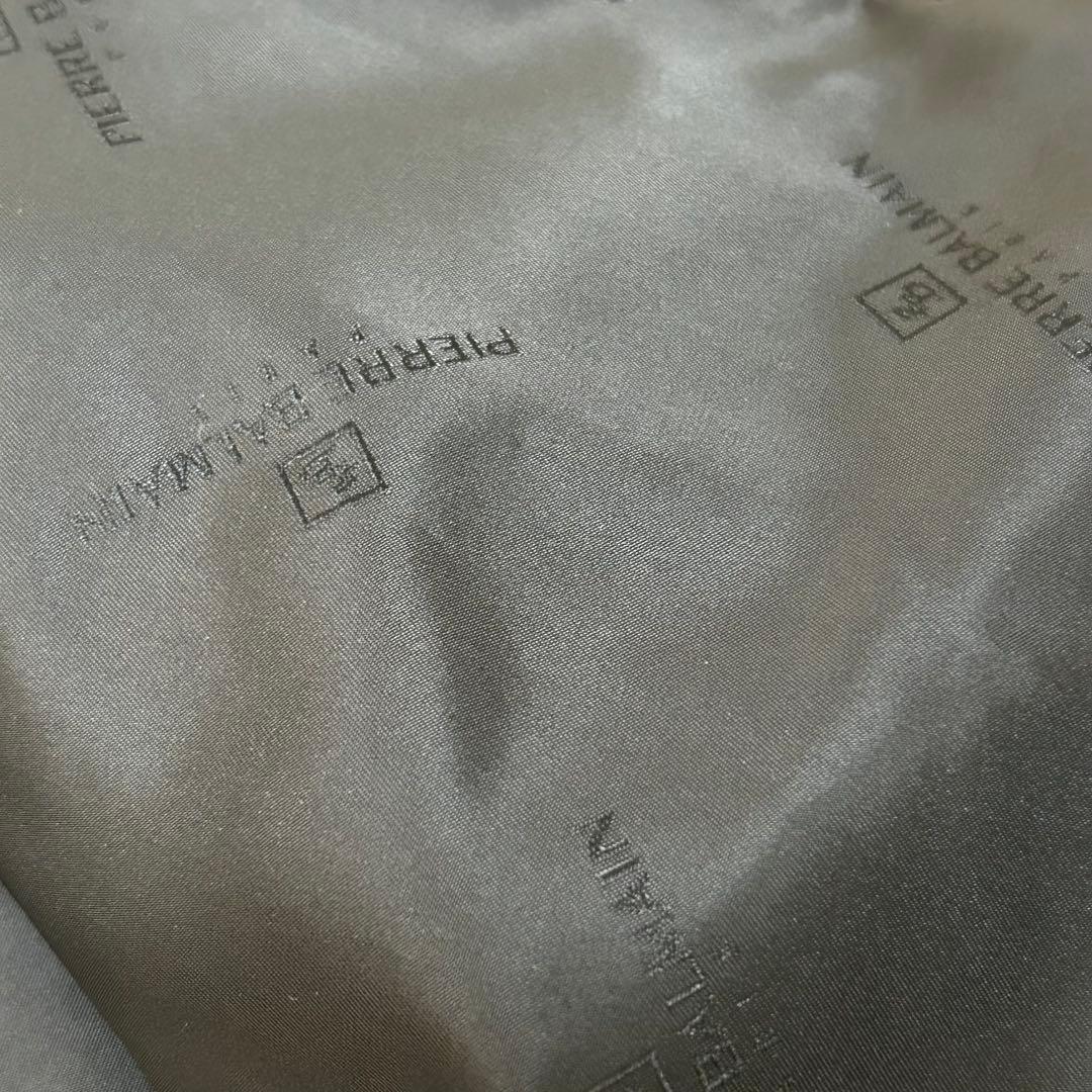 ピエールバルマン カシミヤ100% ミンクファー ロングコート 毛皮 11号