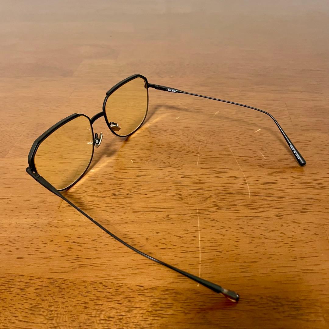 BLANC.. ブラン BE005 ブラック イエロー サングラス