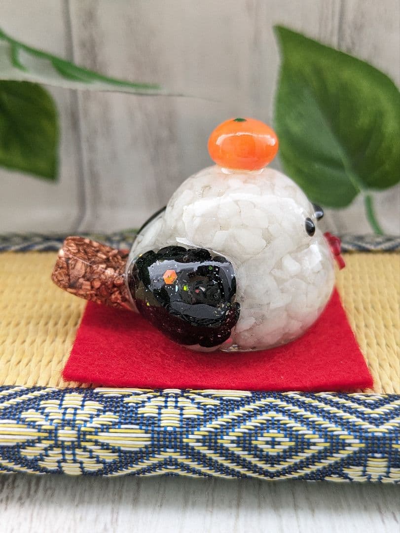 【おりおり】かがみもちになりたいシマエナガちゃん形オルゴナイト☆他２点