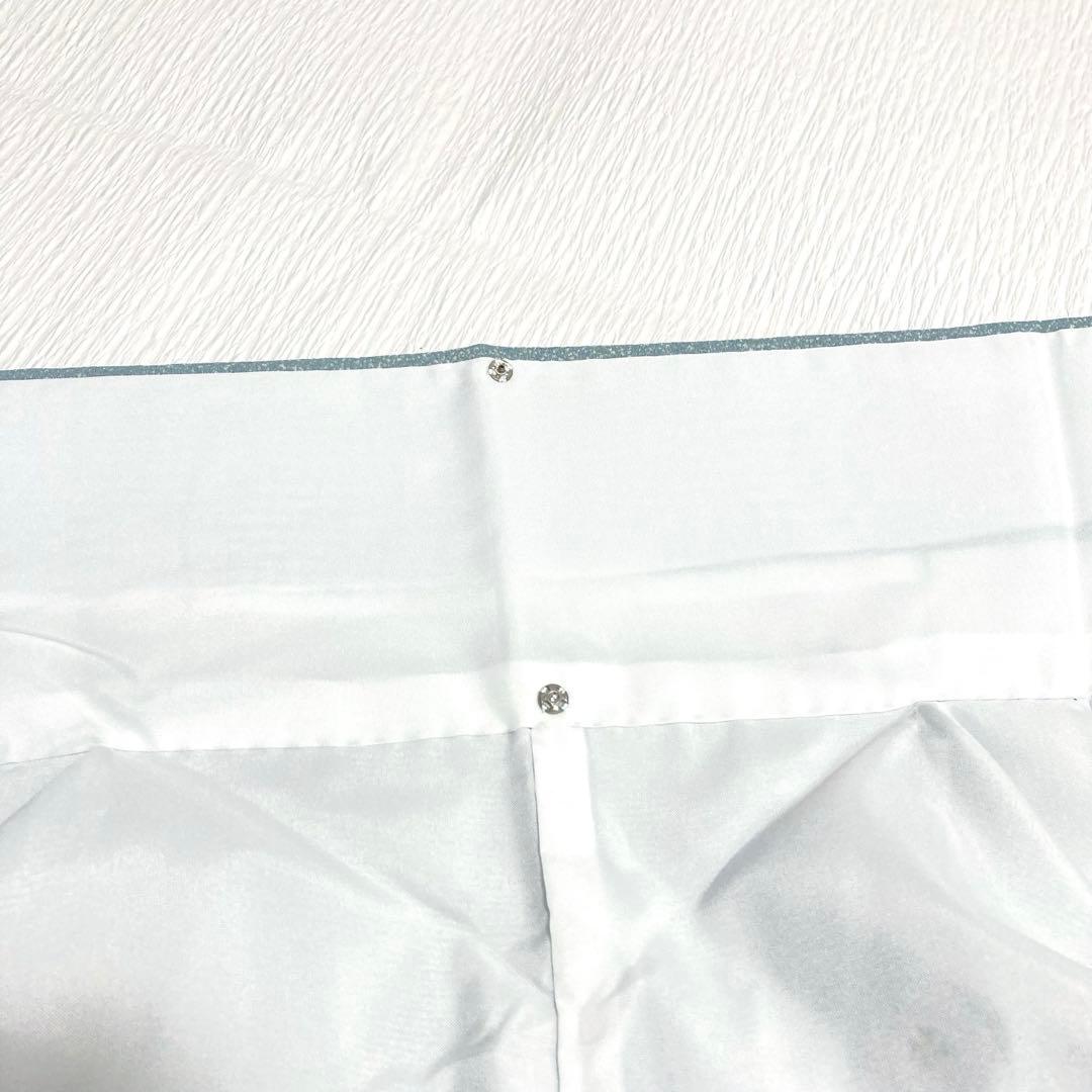 【美品✨】東レシルック　洗える着物　小紋　水浅葱色　狛犬　桜　手縫い仕立て　N4