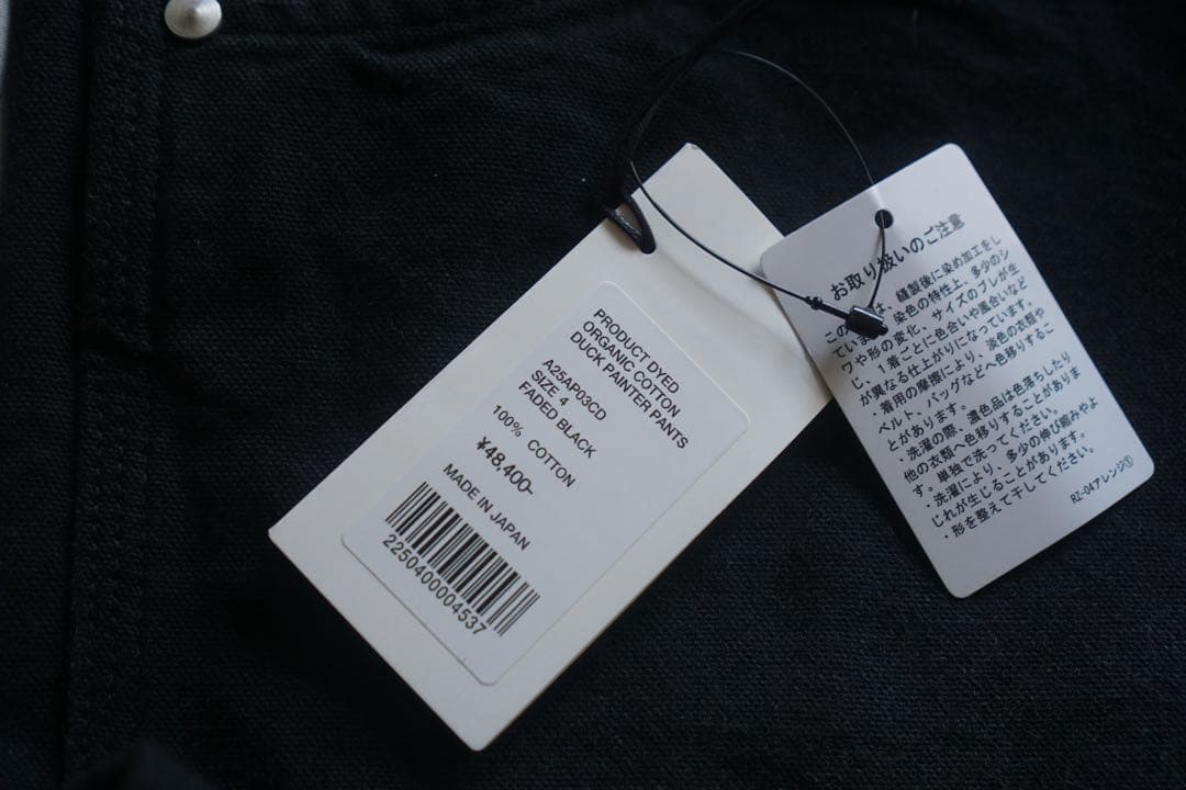 パンツ 25AW AURALEE COTTON DUCK PAINTER PANTS