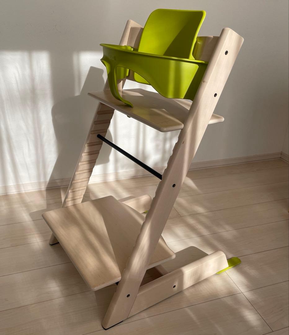 STOKKE ストッケ トリップトラップ ホワイトウォッシュ ベビーセット付き