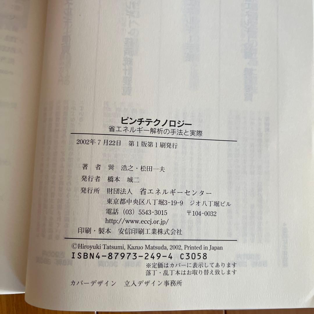ピンチテクノロジー エネルギー解析の手法と応用