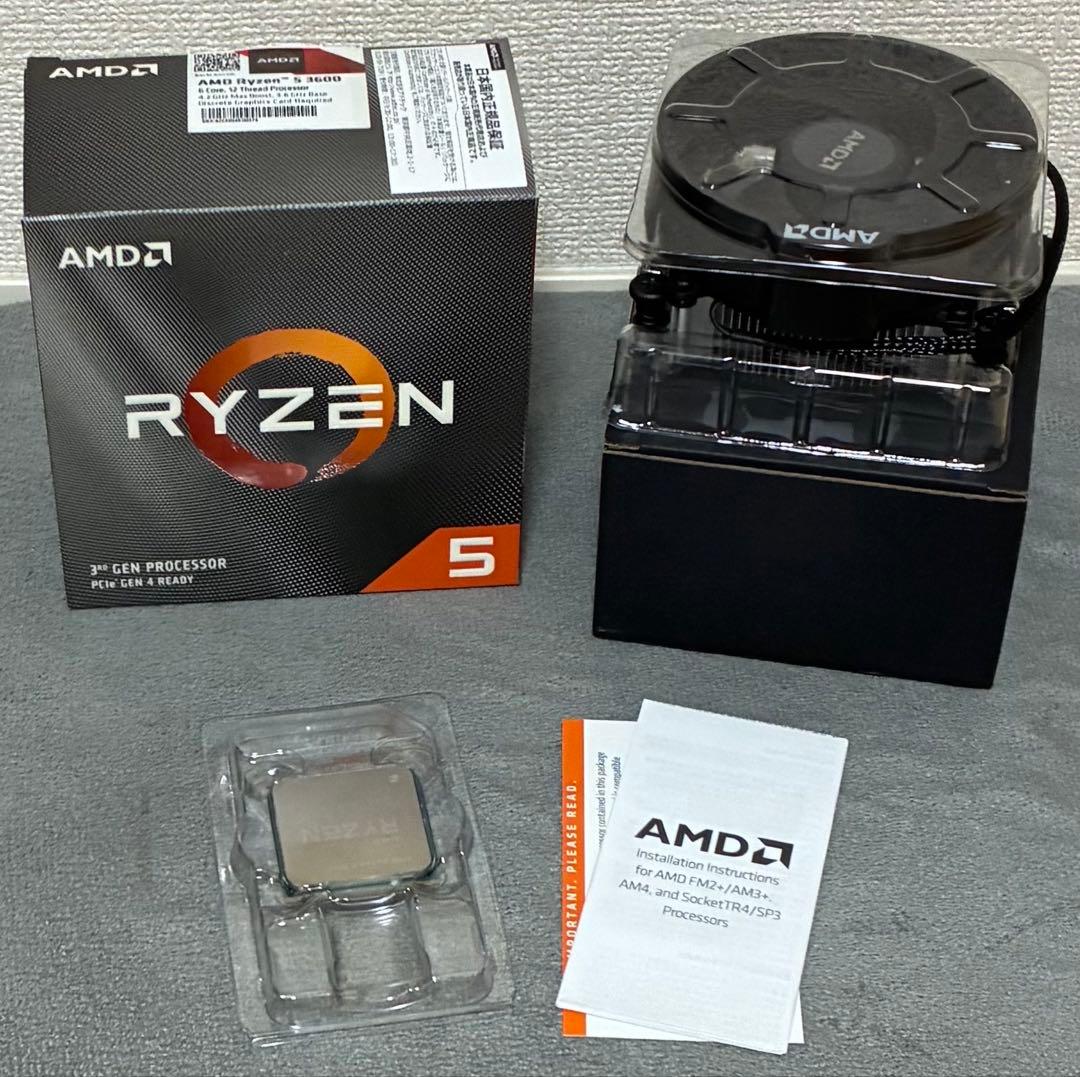 【中古】AMD Ryzen 5 3600 BOX