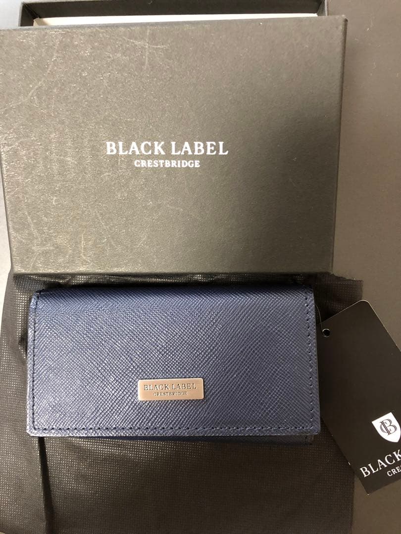 BLACK LABEL CRESTBRIDGE ネイビー キーケース