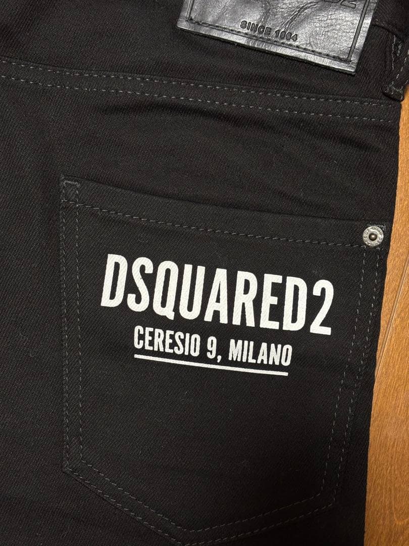 【超美品】DSQUARED2 クールガイ ブラックデニム 44 黒