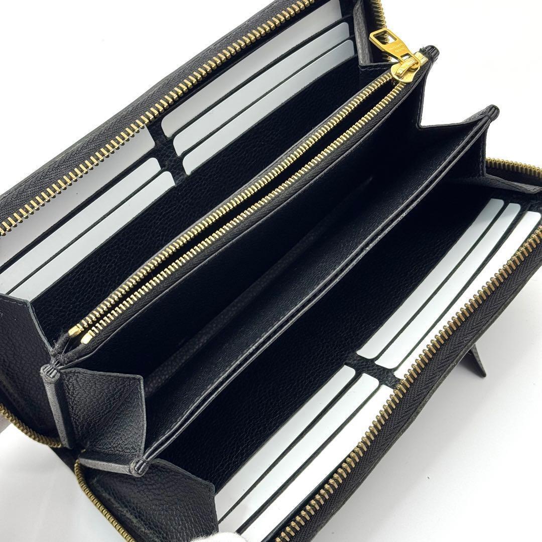 【美品】 ルイヴィトン モノグラム アンプラント ジッピーウォレット 長財布 黒
