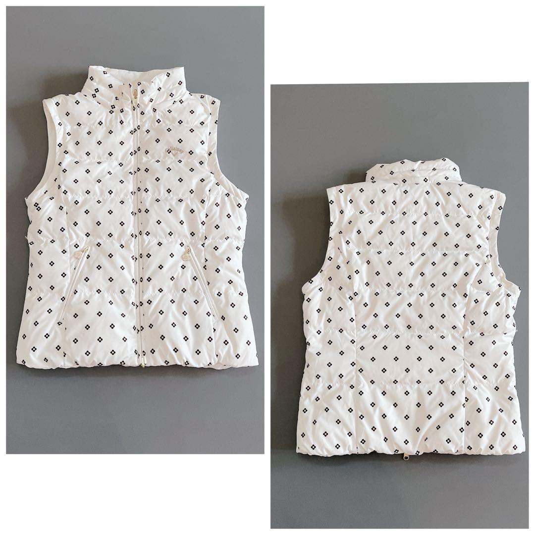 キャロウェイ ゴルフ ダウンジャケット リバーシブル ダウンベスト 花柄