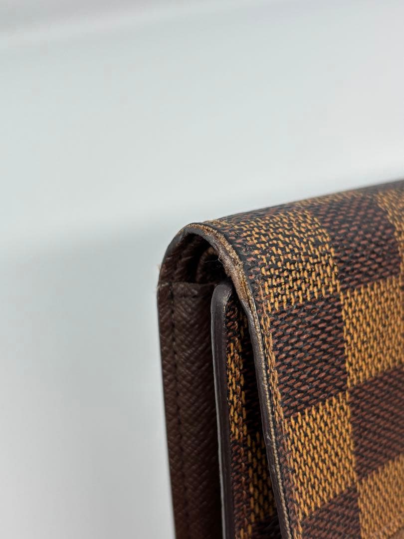 LOUIS VUITTON ルイヴィトン ダミエ 長財布 二つ折り ブラウン