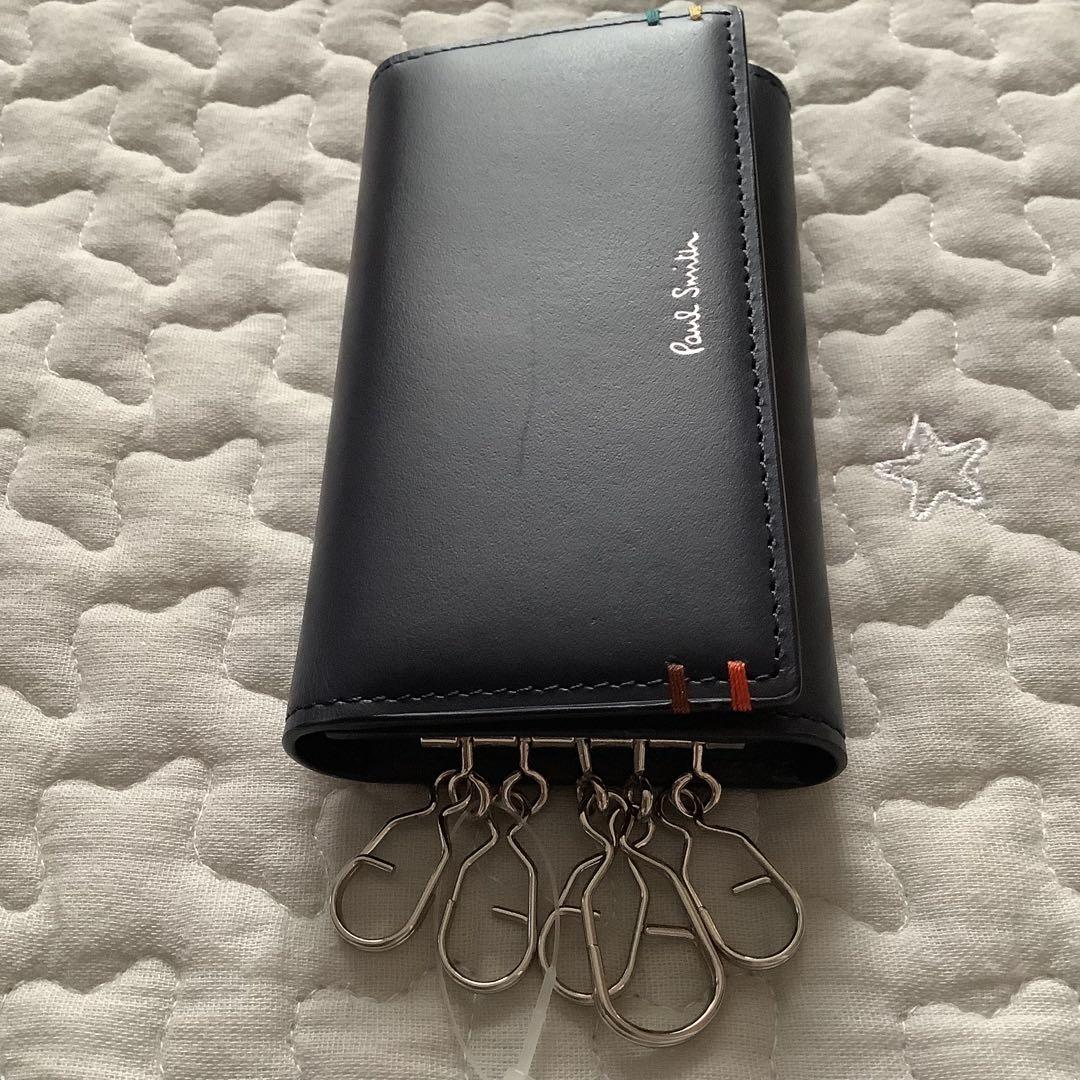 PaulSmith ポールスミス キーケース BPS851 ネイビー 濃紺