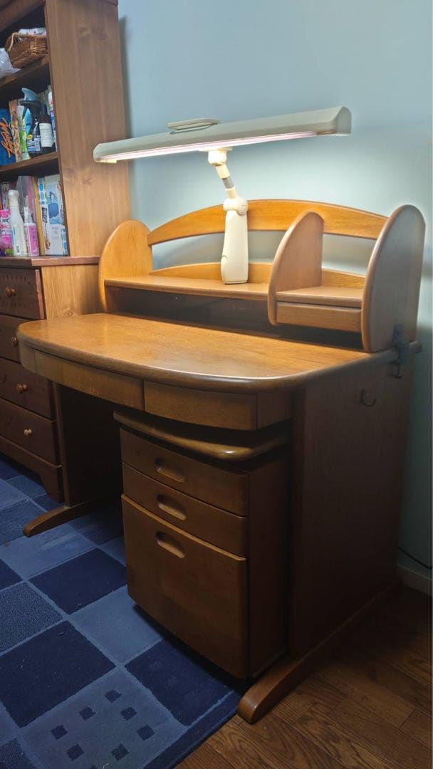 （あこ）浜本工芸 学習机・デスクセット◎高品質天然木◎（机のみ）