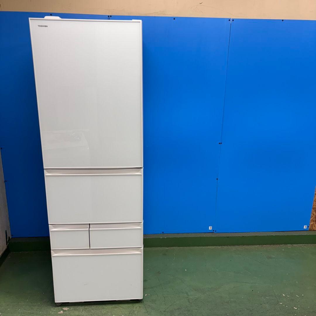 670　関東配送無料　東京発　東芝　大型冷蔵庫　400Ｌ強　自動製氷　右開き