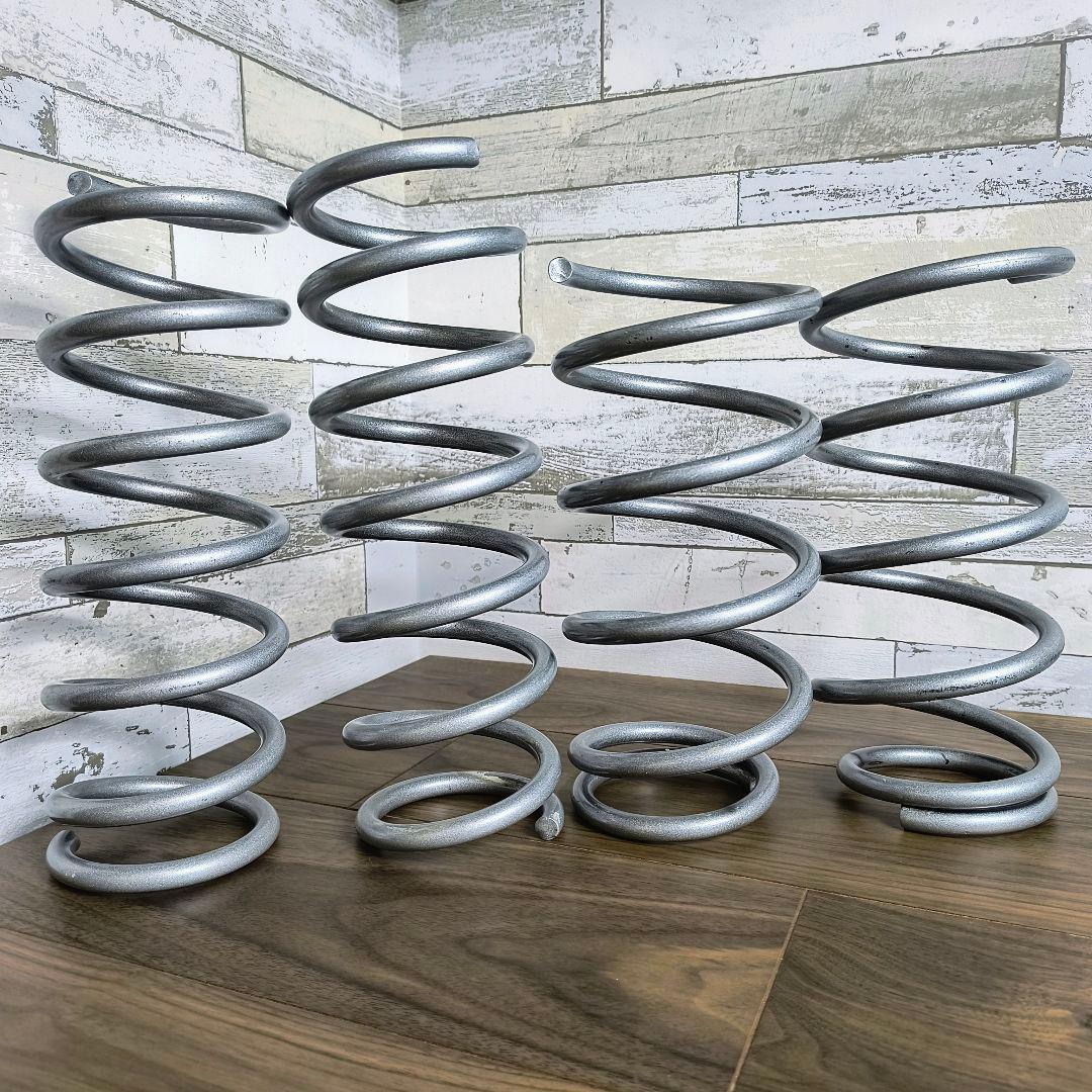 自動車用サスペンションスプリング 4本セット シルバー