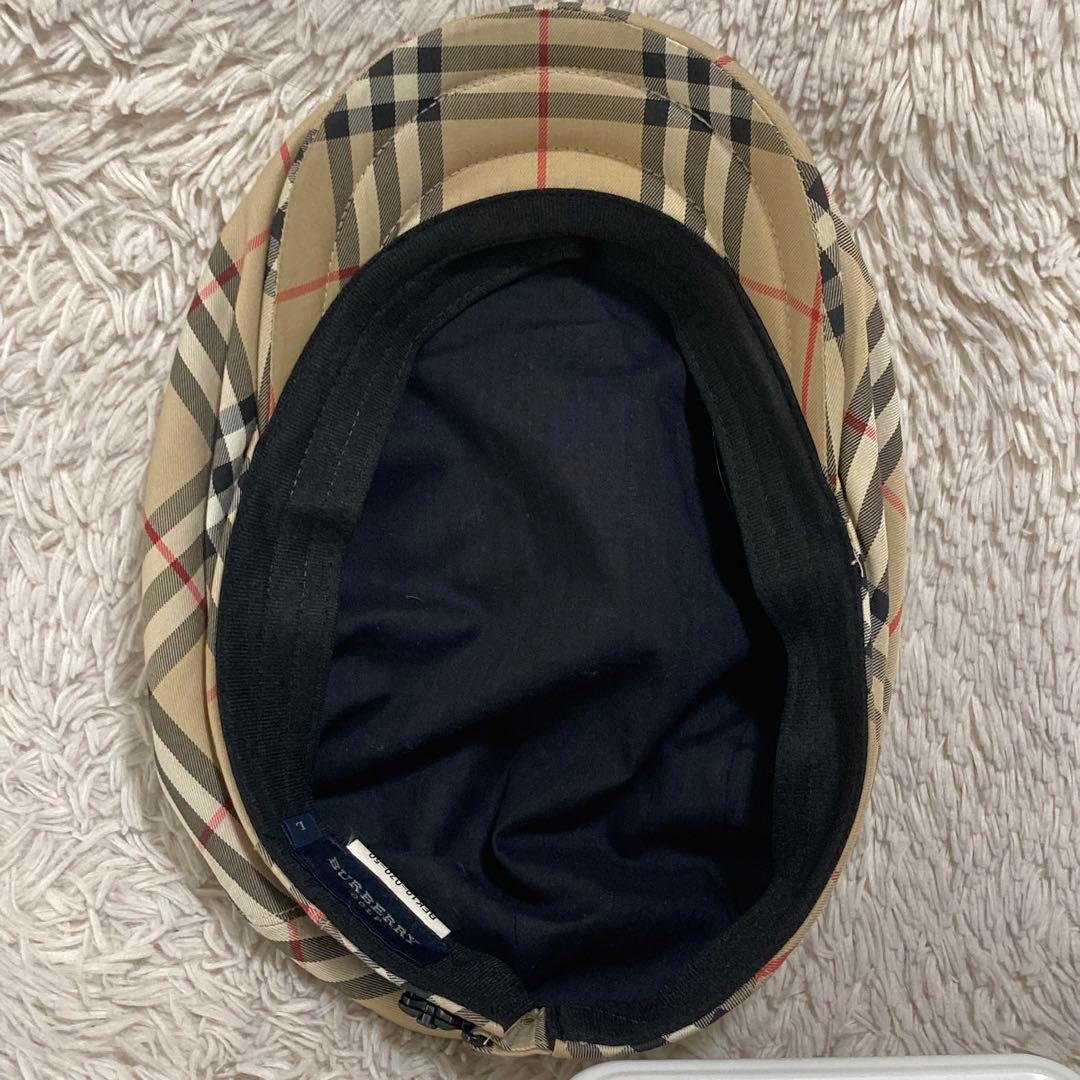 BURBERRY【美品】L ノバチェック 正規品 ハンチング キャスケット 帽子