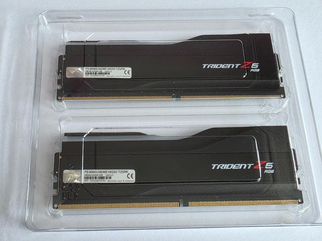 G SKILL DDR5-6000 16x2 32GB RGB 【ジャンク扱い】