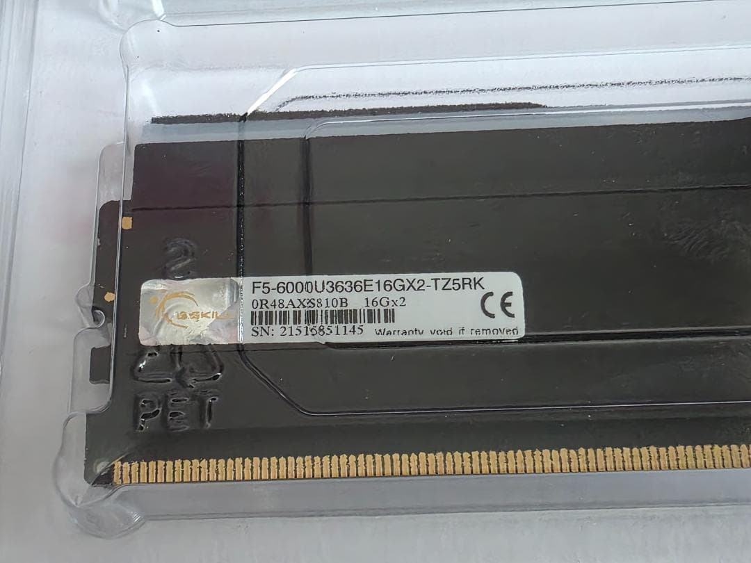 G SKILL DDR5-6000 16x2 32GB RGB 【ジャンク扱い】