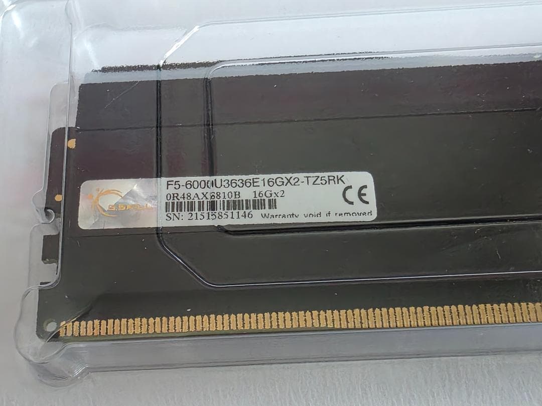 G SKILL DDR5-6000 16x2 32GB RGB 【ジャンク扱い】