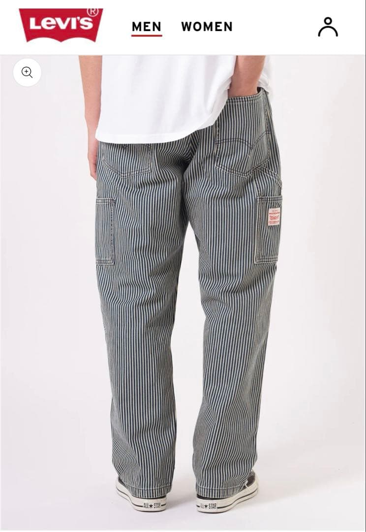 (超美品)WORKWEAR 568ルーズストレート カーペンター 33インチ