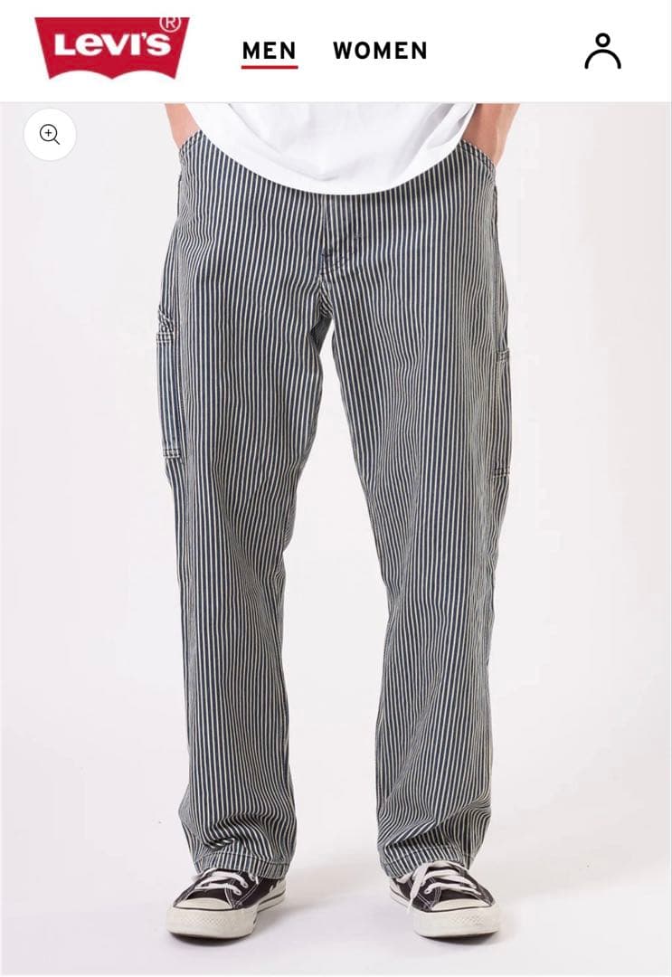 (超美品)WORKWEAR 568ルーズストレート カーペンター 33インチ