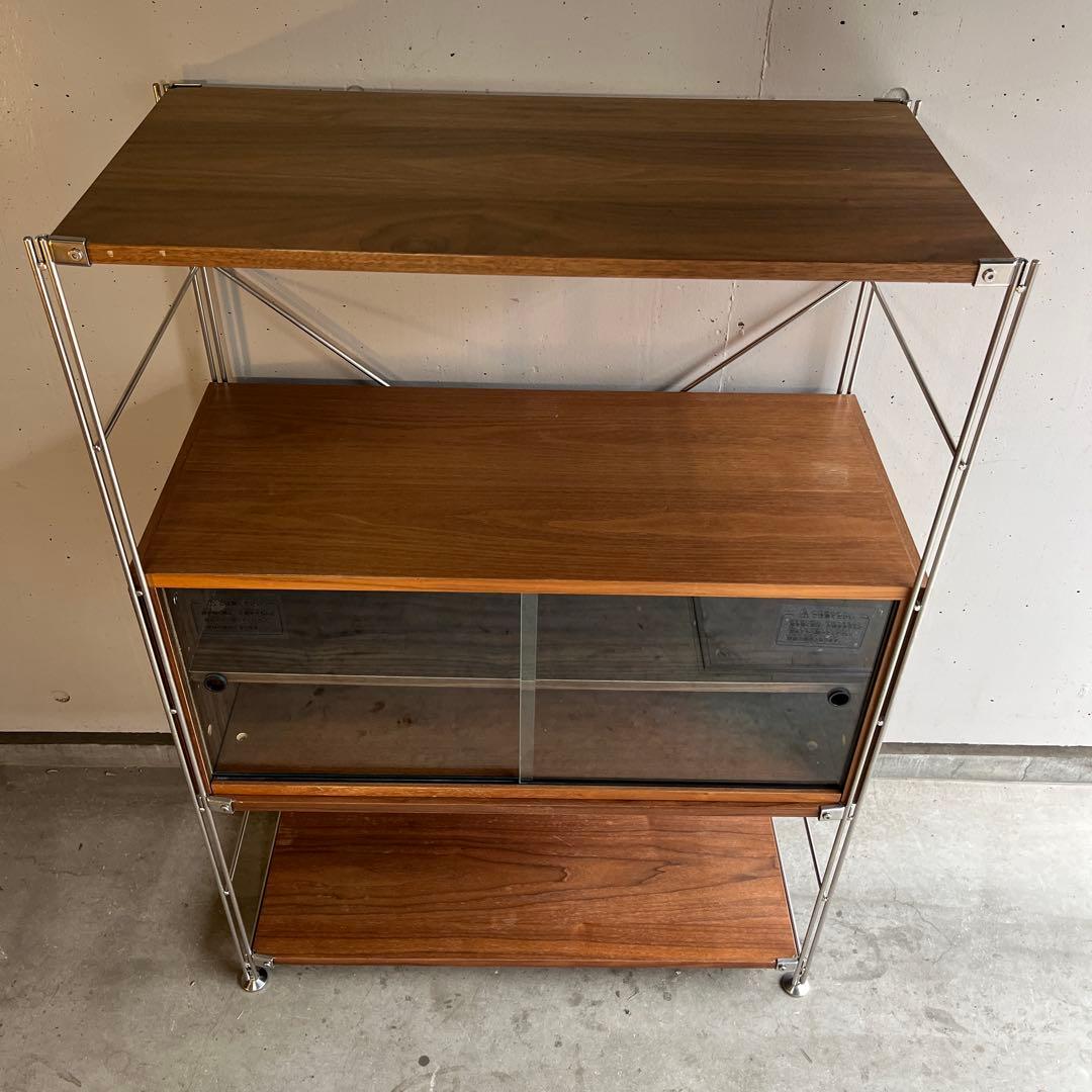 poseidonhan★無印ステンレスユニットシェルフ・カップボードセット