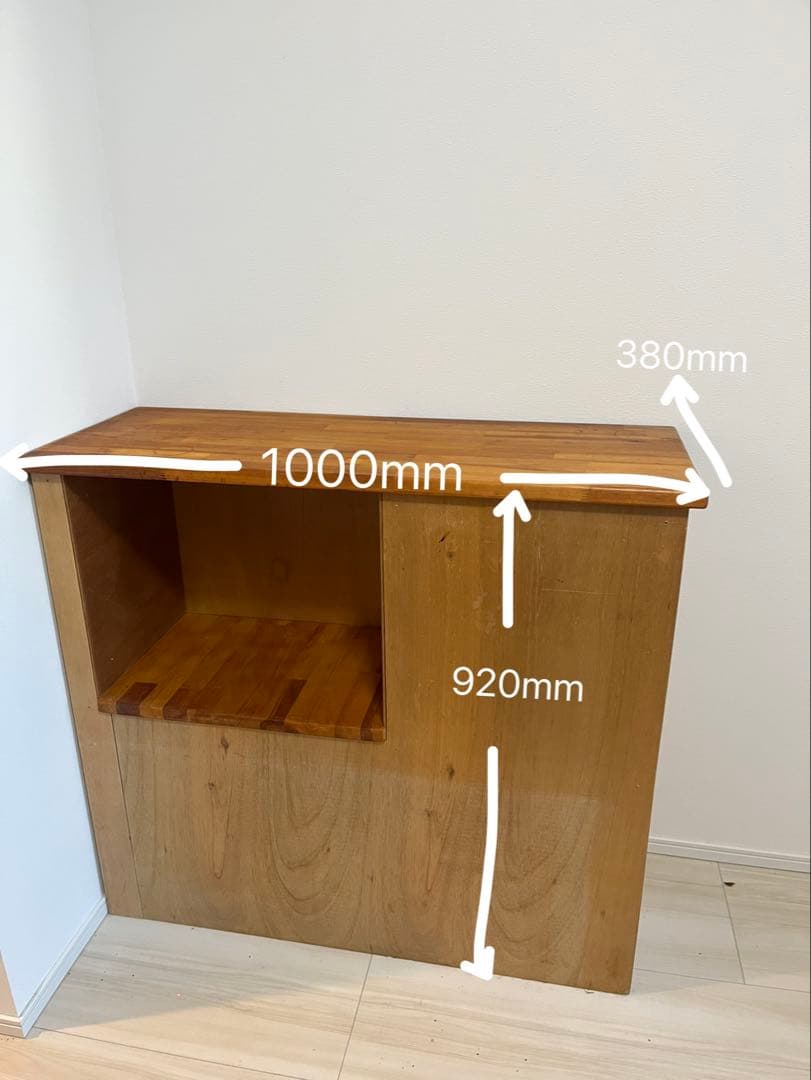 【無料】手作り木製棚／要ピックアップ／DIY・木材利用にも◎