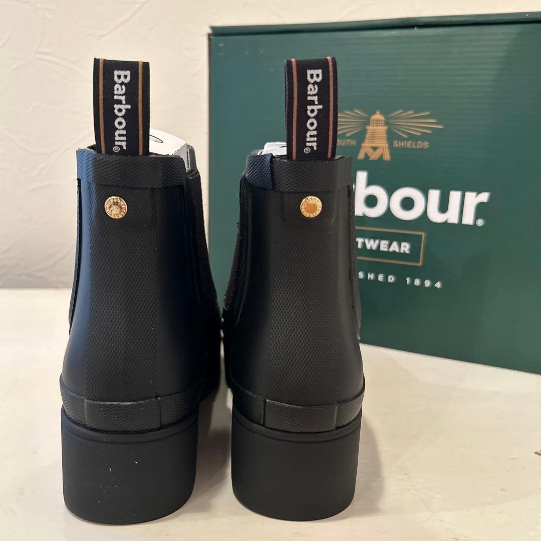 Barbour Halton サイドゴア レインブーツ（レディース） ブラック