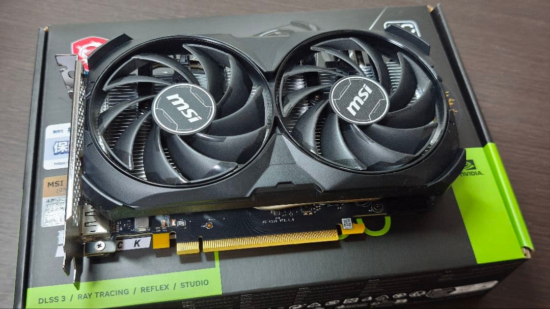 グラフィックボード・グラボ・ビデオカード MSI RTX 4060 VENTUS 2X BLACK 8G OC
