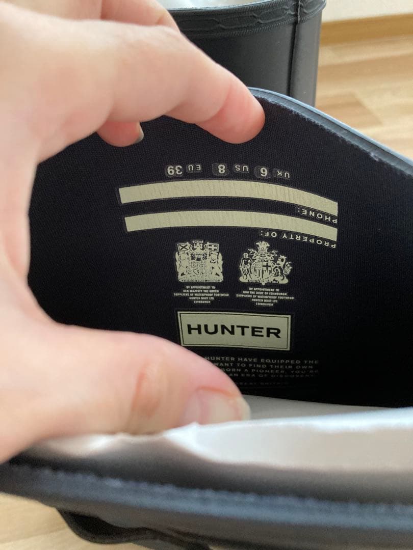 ハンター　レインブーツ　25cm