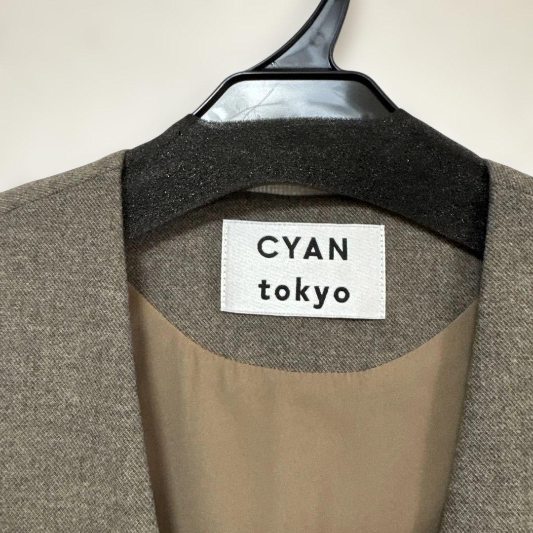 専用です！cyan ジップフレアジレ　、バックチュールインナー、アームウォーマー