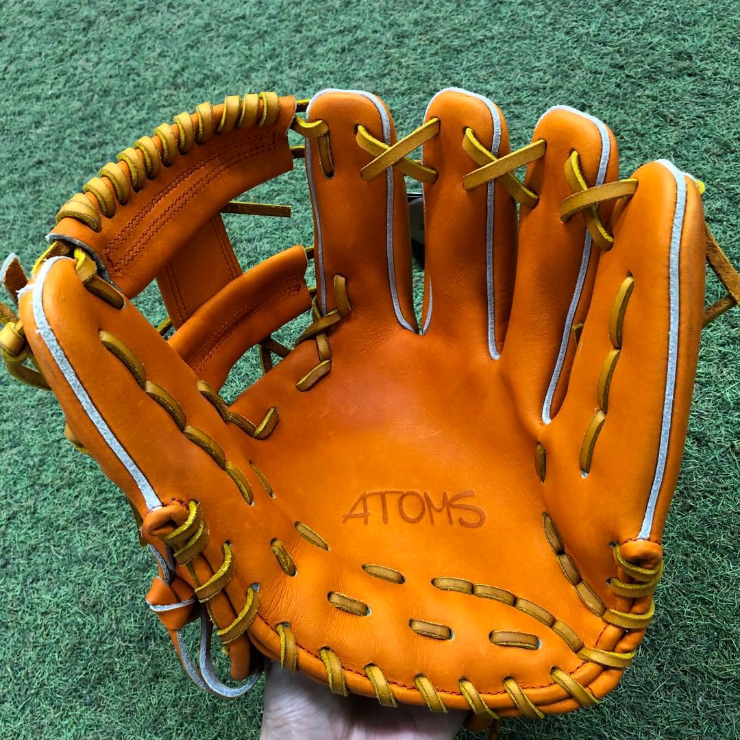 限定AGL-401C アトムズ　メーカー型付け済グラブ オレンジ