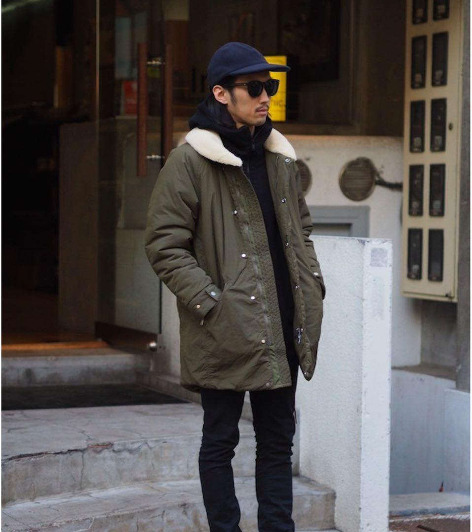 nonnative ノンネイティブ ミリタリー ボアコート サイズ0 カーキ