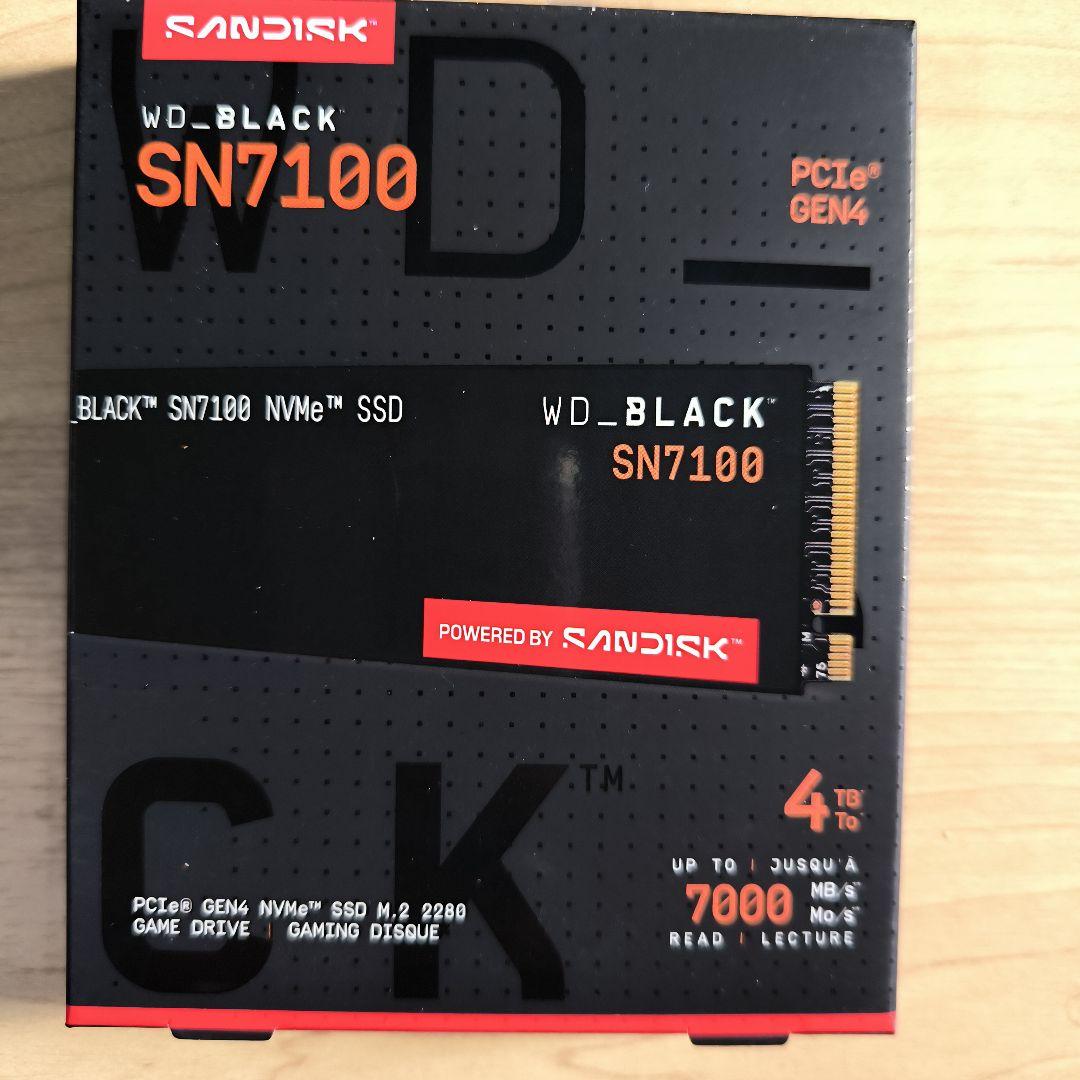 内蔵型SSD WD_BLACK SN7100 4TB NVMe SSD