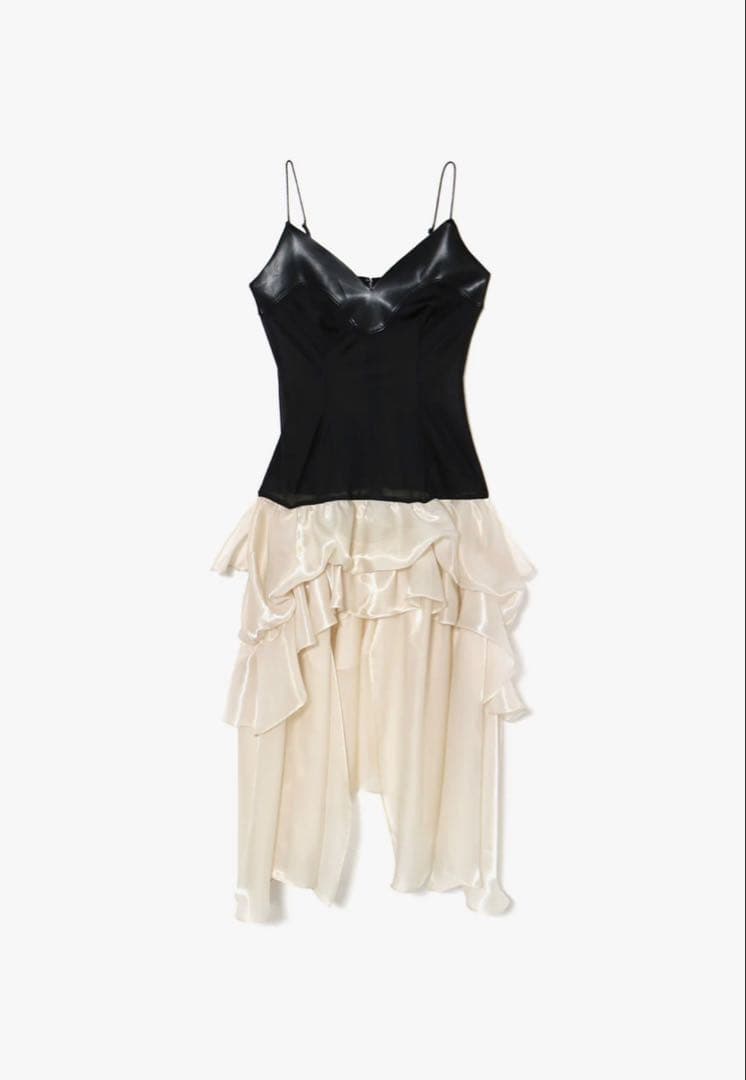 スカート V layered camisole dress theredthread