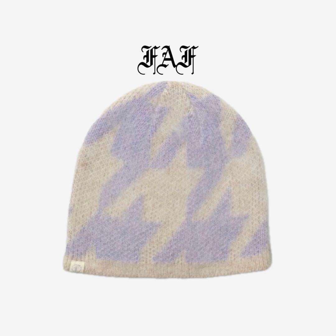 【完売品】faf HOUNDSTOOTH MOHAIR BEANIE