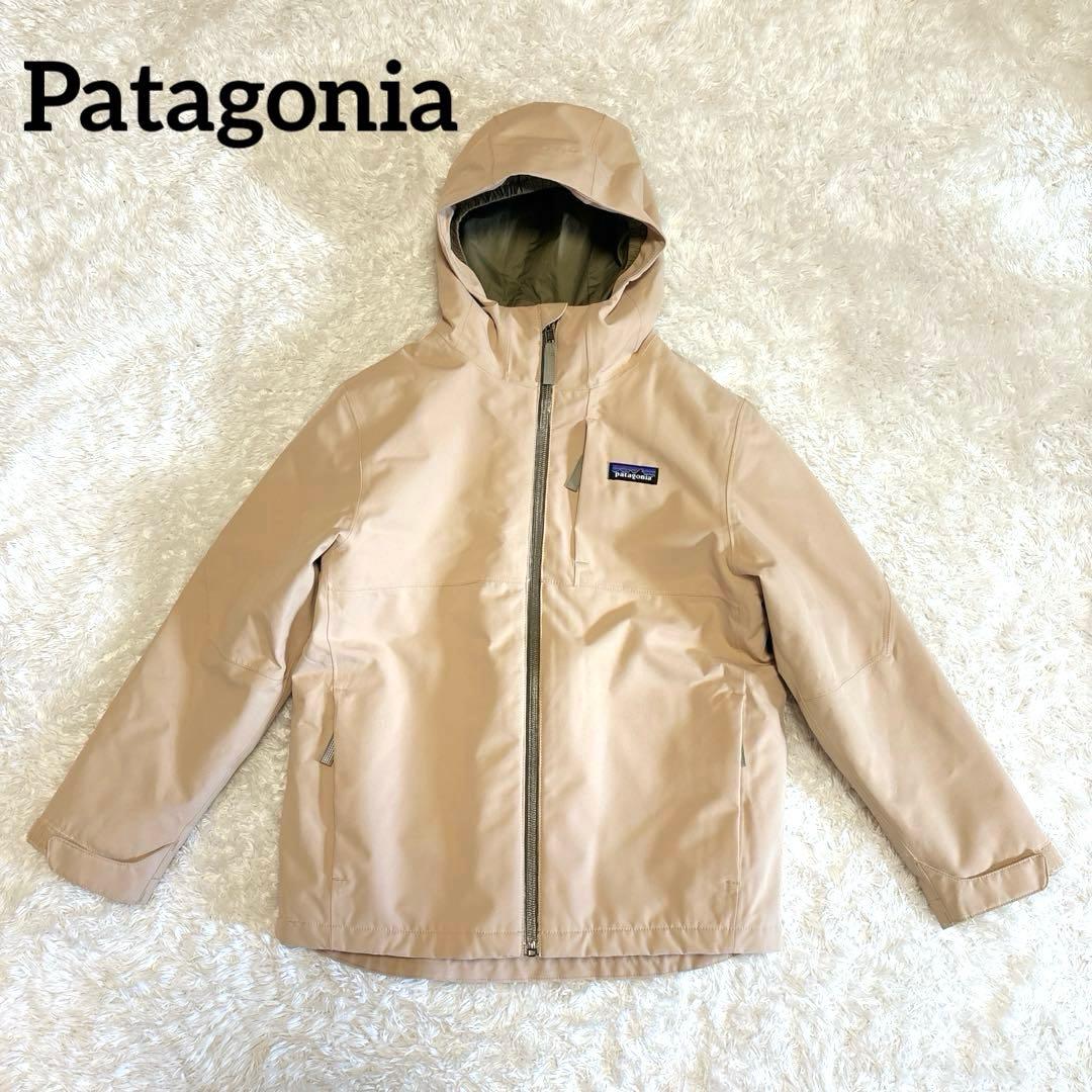 【未使用級】パタゴニア 4-in-1 エブリデイジャケット ベージュ キッズ S