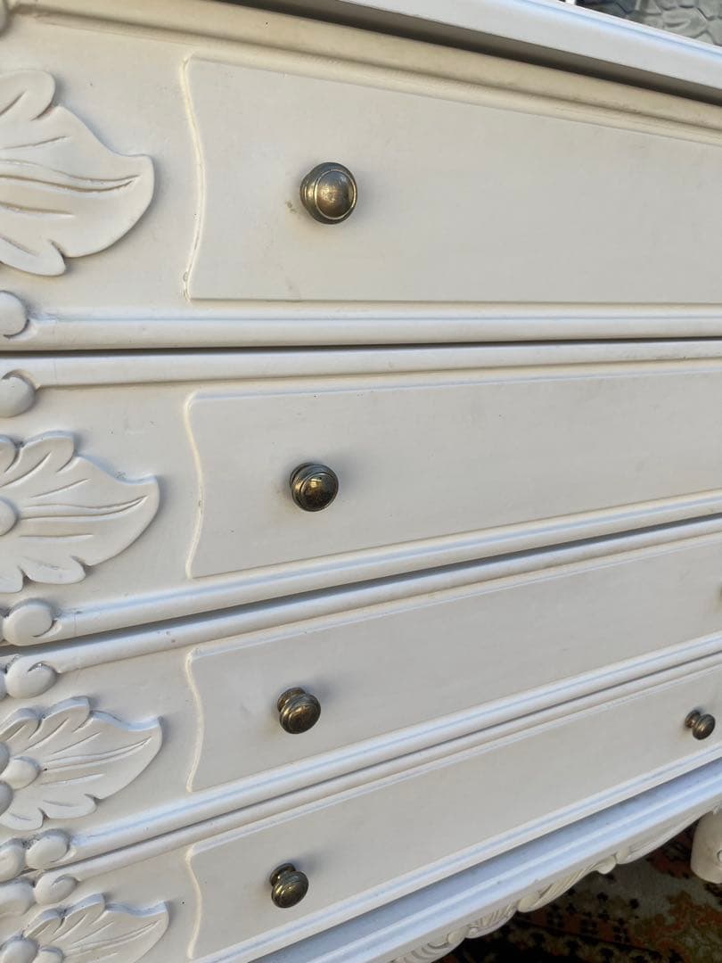 チェスト 姫系 ロココ調 白家具 インテリア アンティーク 箪笥