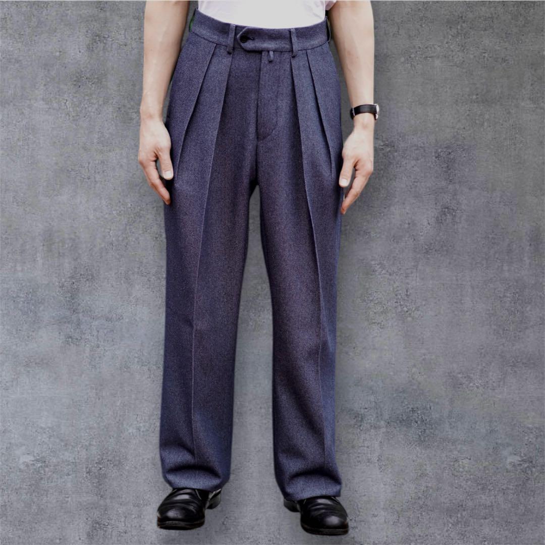 パンツ NEAT Plastic denim WIDE 48