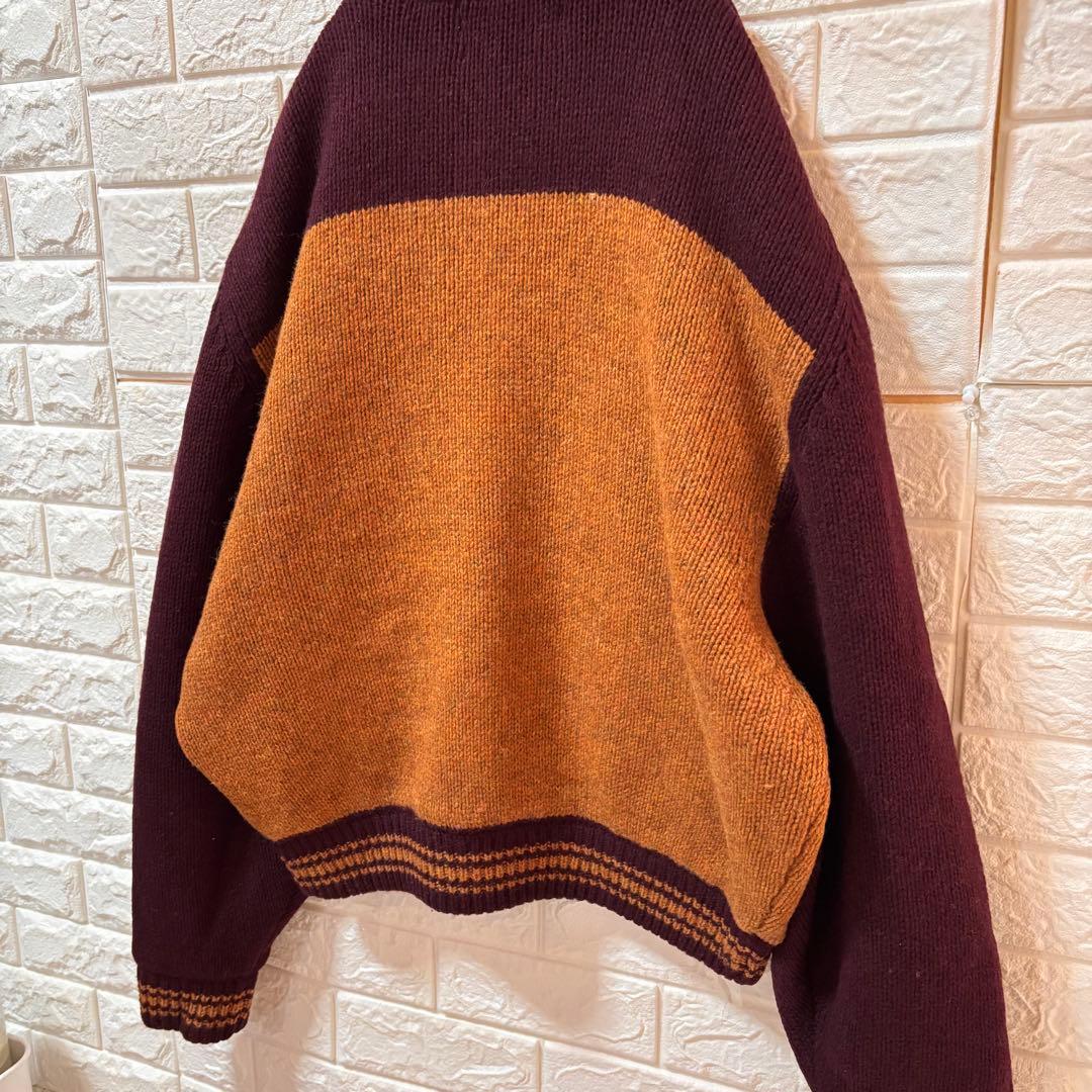 ハーレーダビッドソン ウールニット カウチンニット ニットブルゾン ヴィンテージ