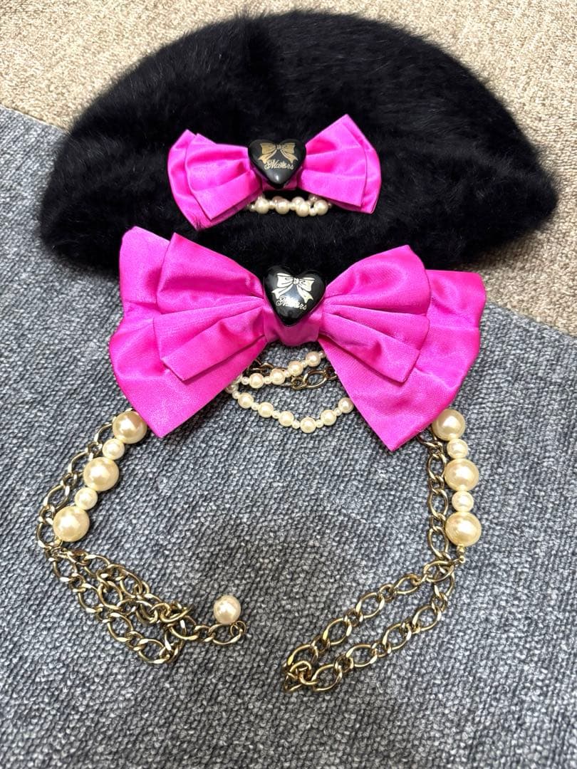 MA＊RS マーズ　りぼんパール　ベルト　ベレー帽