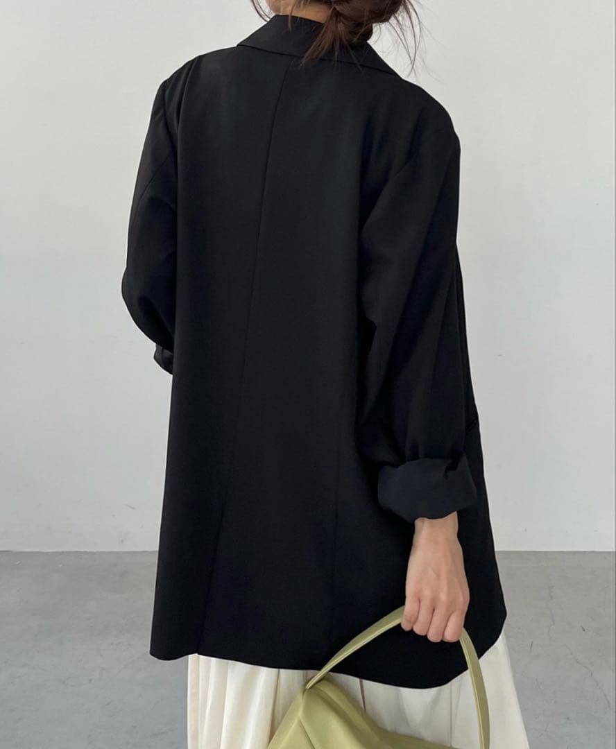 美品　カプリシューレマージュ　Ｗテーラージャケット　ブラック