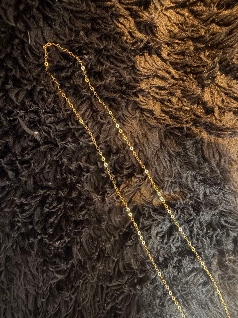 未使用K18 ゴールド チェーンネックレス 刻印あり　K18金イエローゴールド