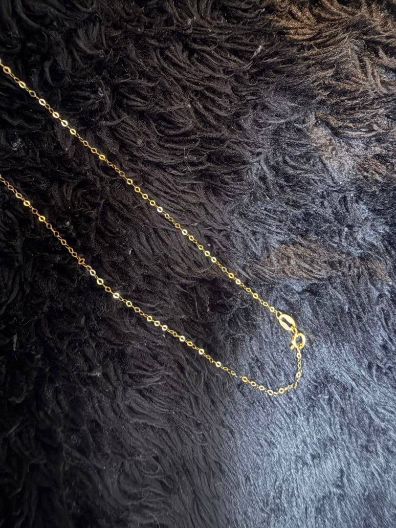 未使用K18 ゴールド チェーンネックレス 刻印あり　K18金イエローゴールド